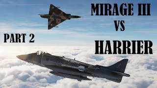 Mirage III vs Sea Harrier Pt2  The First Dogfight 01 May 1982 Falklands [upl. by Kcire]