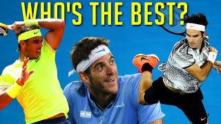 Top 10 Greatest Forehands in Tennis History [upl. by Lonergan157]