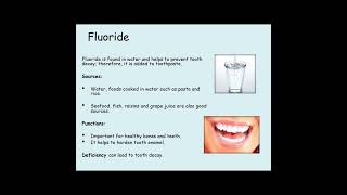 Fluoride GCSE food [upl. by Naimed965]