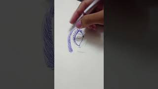 Eye 👁️ pen sketching preranaart short [upl. by Eillil887]