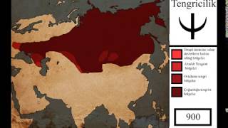 Gök Tanrı dini Tengrizim tarihi 30002017 History of tengri religion [upl. by Ynohtnael773]