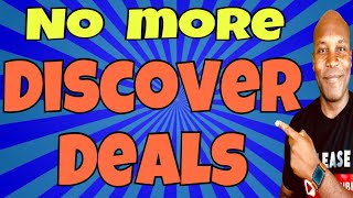 Discover Card  No More Discover Deals [upl. by Eli]