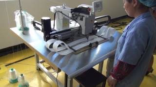 Automatic sewing lifting loops of Big Bags FIBC [upl. by Yllod687]