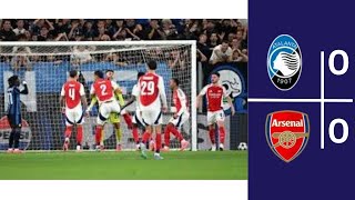 ATALANTA VS ARSENAL HIGHLIGHTS PENALTY SAVE 0  0 CHAMPIONS LEAGUE 20242025 ROUND 1 [upl. by Asiret961]