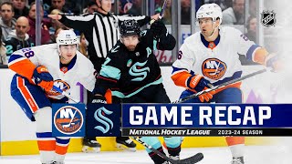 Islanders  Kraken 1116  NHL Highlights 2023 [upl. by Blumenfeld]