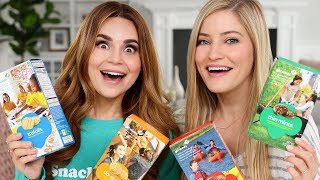 TRYING EVERY GIRL SCOUT COOKIE w iJustine [upl. by Naened]