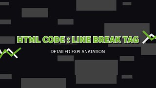 line break tag in html [upl. by Care]