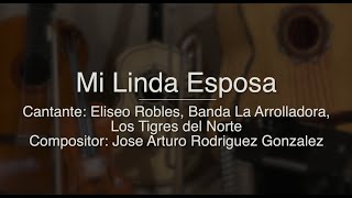 Mi Linda Esposa  Puro Mariachi Karaoke  Eliseo Robles Banda La Arrolladora Los Tigres del Norte [upl. by Nyloc]