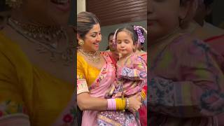 Shilpa Shetty With Daughter Samisha Dance During The Ganesh Visarjan shortvideo [upl. by How]