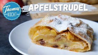 Apfelstrudel  nach original wiener Rezept  so einfach geht das [upl. by Peper]