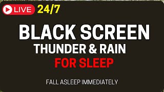 🛑Dark Screen Heavy rain Sounds For Sleeping Instantly Fall Asleep With Rain Sound [upl. by Gonta]