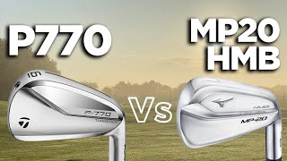 TAYLORMADE P770 v MIZUNO MP20 HMB IRONS [upl. by Halda]