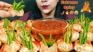 SPICY PANIPURI EATING CHALLENGE  SPICY GOLGAPPA EATING CHALLENGE [upl. by Hgielyak]