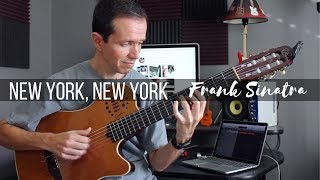 New York New York Frank Sinatra  Fingerstyle [upl. by Eryt]