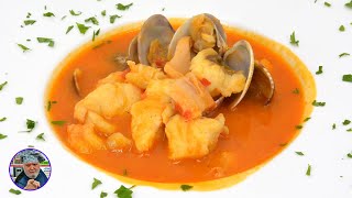 LA MEJOR SOPA DE PESCADO Y MARISCO PARA NAVIDAD  sopa de pescado javier romero  sopa de marisco [upl. by Azral713]