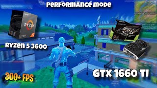 Fortnite Chapter 5 Fps test on gtx 1660 ti amp ryzen 5 3600  Performance mode  Benchmark  Fps Test [upl. by Ocire]