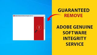 Guaranteed  How to Disable Adobe Genuine Software Integrity Service 2022 [upl. by Rebekkah]