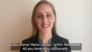 Susipažinkite  Caitlin Nettleton  naujoji kultūros atašė JAV ambasadoje Lietuvoje [upl. by Colene]