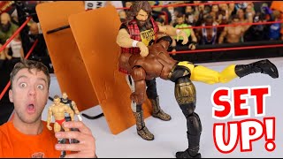 BLIND WWE Figure SET UP Challenge [upl. by Asiuol]