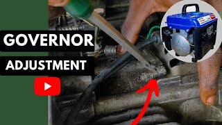 GOVERNOR ADJUSTMENT ON A GENERATOR  HOW TO SET SMALL GENERATOR GOVERNOR ADJUSTMENT WITH EASE [upl. by Eiramac]