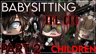 Babysitting the ceo Children Part 2 Glmm Gacha life mini movie [upl. by Attesoj]