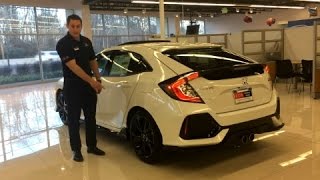 2017 Honda Civic Hatchback Sport Touring WalkAround Demo by Stephen Berkowitz [upl. by Muriel]