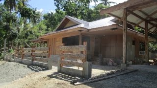 Philippine Expats New Home Construction Guimaras Island Day 3 video 2 Philippines [upl. by Atinhoj77]