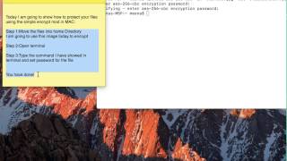 How to encrypt and decrypt files using openssl in MAC [upl. by Ikilisav885]