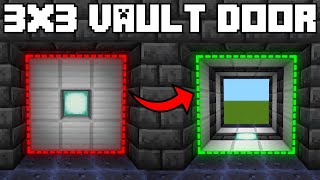 🦅 Minecraft Bedrock 120  DOUBLE SIDED 3x3 VAULT DOOR TUTORIAL [upl. by Eam]