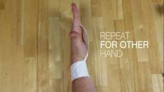 Crossfit hand tape in less than 2 minutes [upl. by Atinad708]