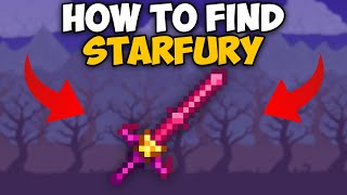 Terarria How To Find Starfury 1449  Terraria Starfury Seed 1449 [upl. by Hance358]