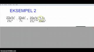 divisjon av brøker med tall og bokstaver [upl. by Ennoved]