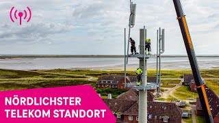 Auf Sylt baut die Telekom den nördlichsten Mobilfunkmast Deutschlands [upl. by Guglielmo]