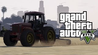 GTA 5 Online How To Get The quotTractor with Sand Rake Attachmentquot  Secret amp Rare Vehicles Online [upl. by Darwin]