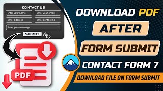 How to download pdf after form submit in contact form 7  Download file after form submission [upl. by Clarance]