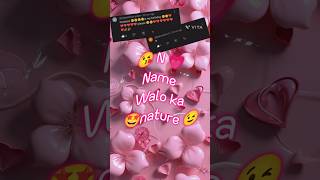 N name walo ka nature 🥰 😘trending love youtubeshorts song shorts cute 1million subscribe [upl. by Zeuqirdor941]