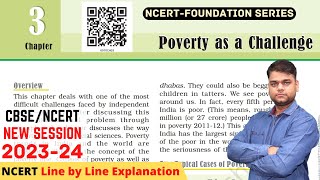 Poverty as a Challenge  Class 9 Economics Chapter 3 Full Chapter [upl. by Sumahs]