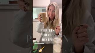 PROTEIN COFFEE RECIPE  proteincoffee proteinpowder collagen [upl. by Stavro293]