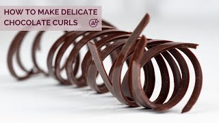 Delicate Chocolate Curls EasyHow To [upl. by Wahkuna]