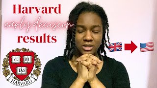 DID I GET INTO HARVARD  Early Decision Results Reaction UK Student [upl. by Aserehtairam]