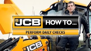 JCB How to perform daily checks [upl. by Ecnarwal]