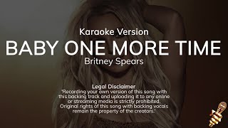 Britney Spears  Baby One More Time Karaoke Version [upl. by Derwon]