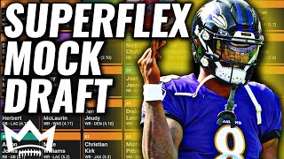 SuperFlex and 2 QB Draft Strategy  2024 Fantasy Football Mock Draft [upl. by Assila]