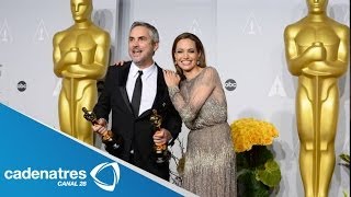 Alfonso Cuarón hace historia en la entrega de los premios Oscar 2014 [upl. by Festatus]