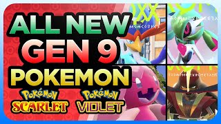 EVERY NEW POKEMON In Scarlet And Violet  All NEW GEN 9 Pokémon [upl. by Staffard]