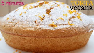 TORTA 🍰😍 en 5 MINUTOS de trabajo 🍰😍 VEGANA perfecta para el desayuno [upl. by Poulter]