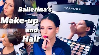 Ballet MakeUp and Hair  Ballerina  Behind The Scenes  Margarita Cheromukhina [upl. by Eliathan]