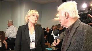 Quand Nadine Morano rencontre Guy Bedos jugé pour lavoir traitée de quotconnequot [upl. by Florida]