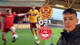 MOTHERWELL 0 ABERDEEN 1 VLOG  CLARKSON SHOCKS MOTHERWELL [upl. by Noelyn]