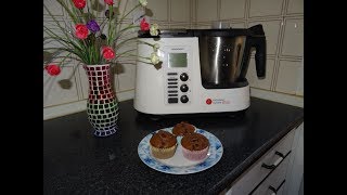 Receta de Muffins de Chocolate Monsieur Cuisine Plus Lidl Silvercrest [upl. by Suirauqram]